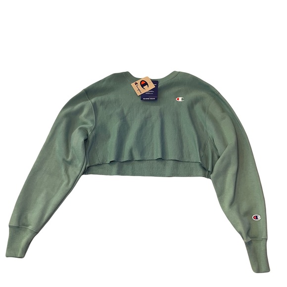 Champion Tops - NWT green Champion crop crewneck